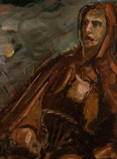 The Monk - Painting by Antonio Feltrinelli- 1930s