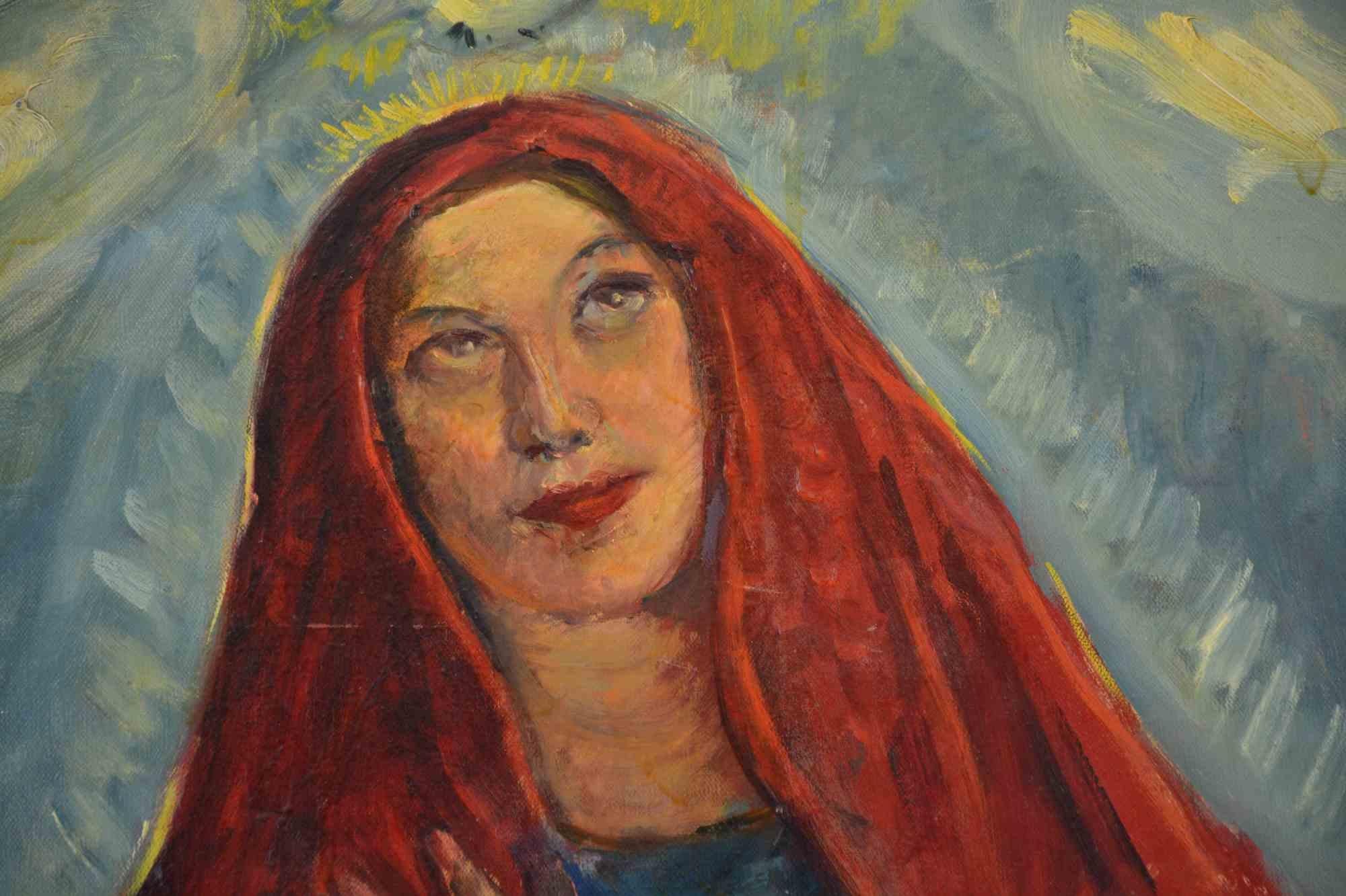 El Santo - Pintura de Antonio Feltrinelli - Años 30 en venta 1