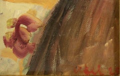 Woman on Sofa - Painting by Antonio Feltrinelli - 1930s