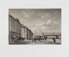 Grand Quai - Lithographie - XIXe siècle