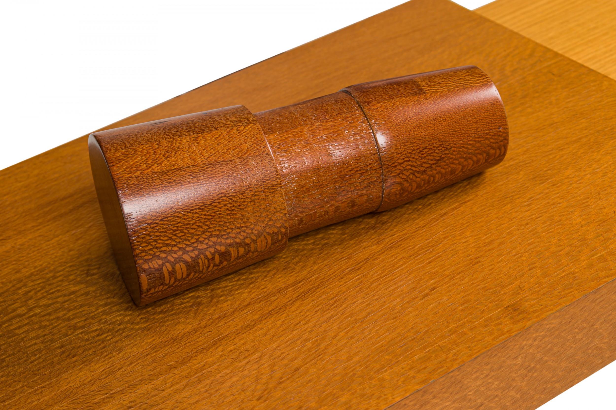 Antonio Fortuna Contemporary American Walnut & Bleached Mahogany Console Table For Sale 7