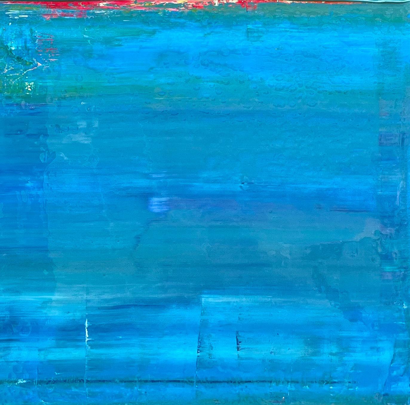 Climate Change - Malè, The Maldives - Blue Abstract Painting by Antonio Franchi