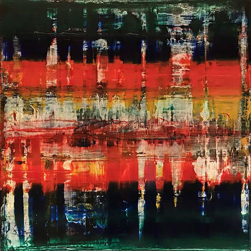 Antonio Franchi Abstract Painting - Night in New York