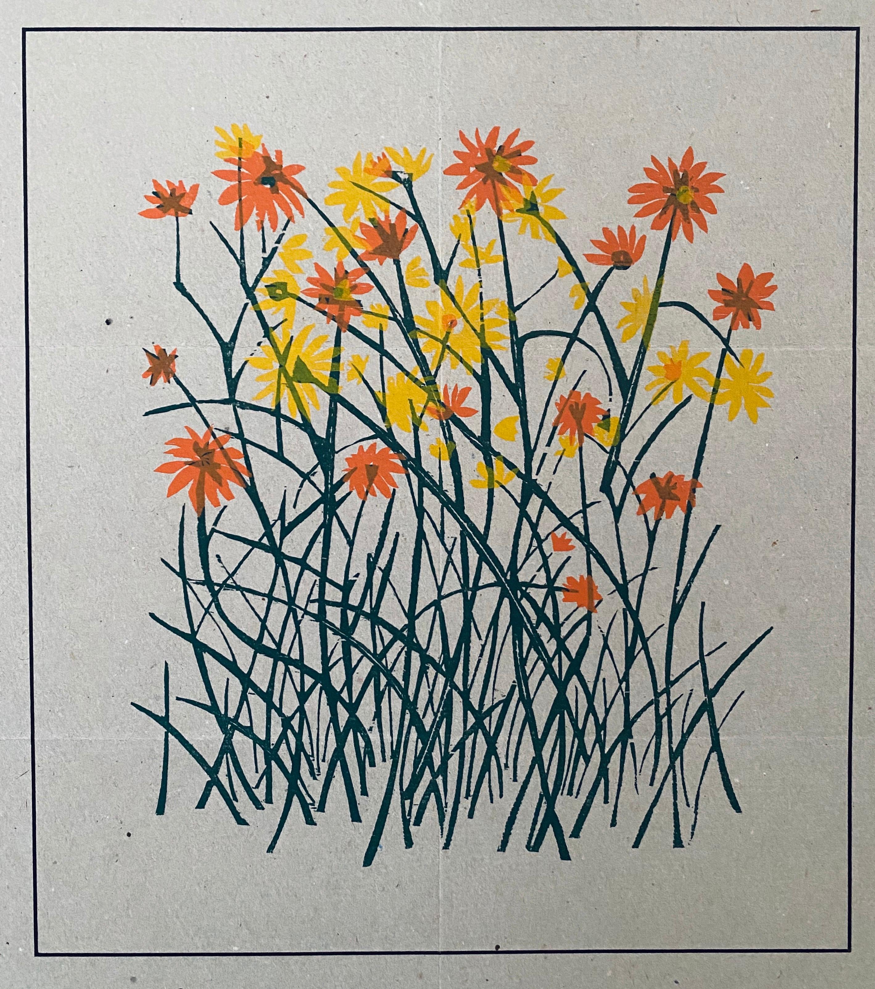 1966 Poster litografico d'epoca Antonio Frasconi Terry Dintenfass Gallery NYC in vendita 2