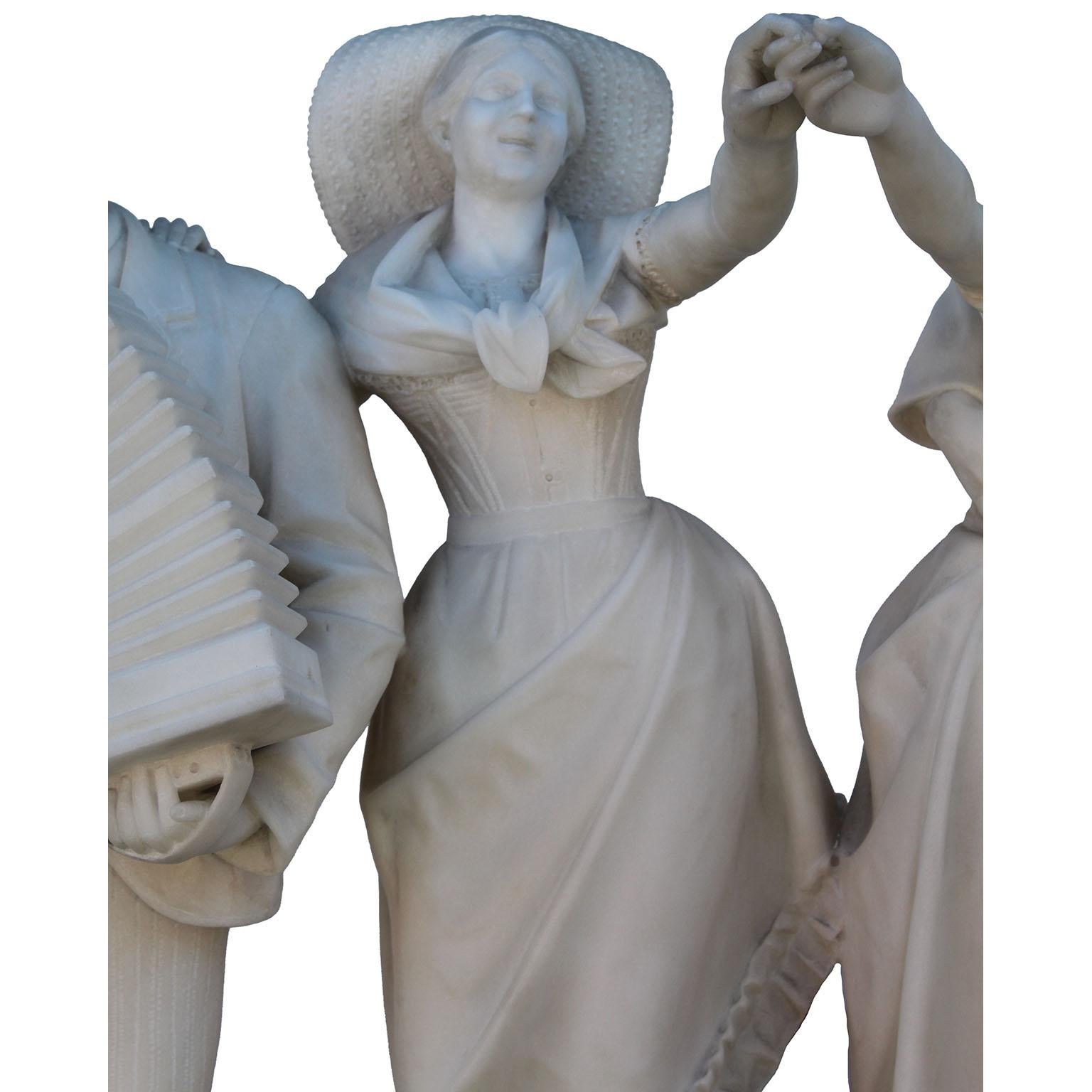 Antonio Garella (italiano, 1863-1919) Scultura in marmo 