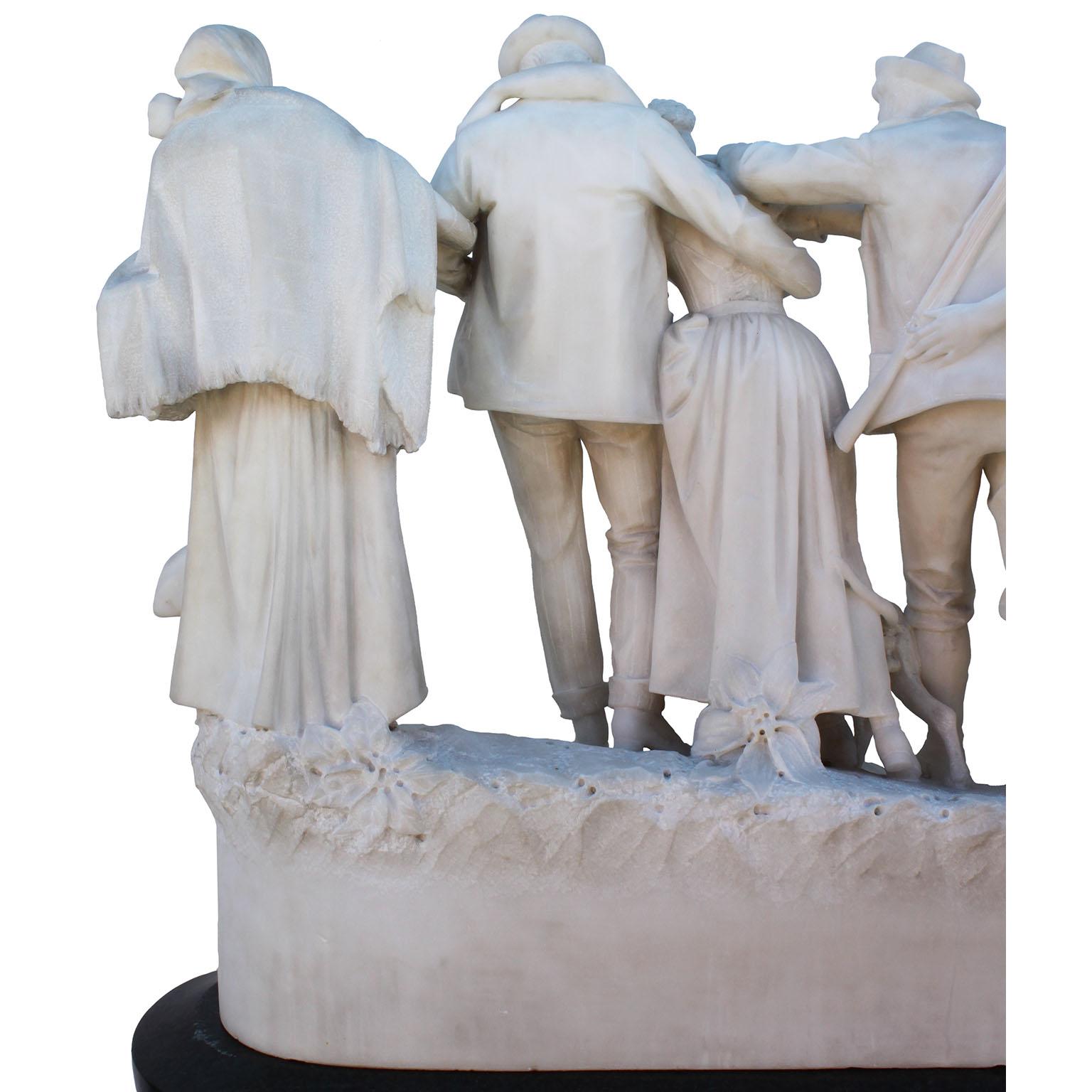 Antonio Garella (italiano, 1863-1919) Scultura in marmo 