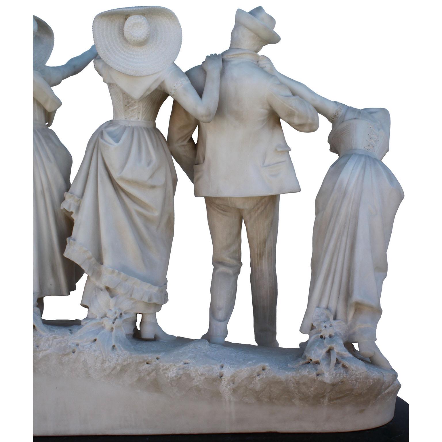 Antonio Garella (italiano, 1863-1919) Scultura in marmo 