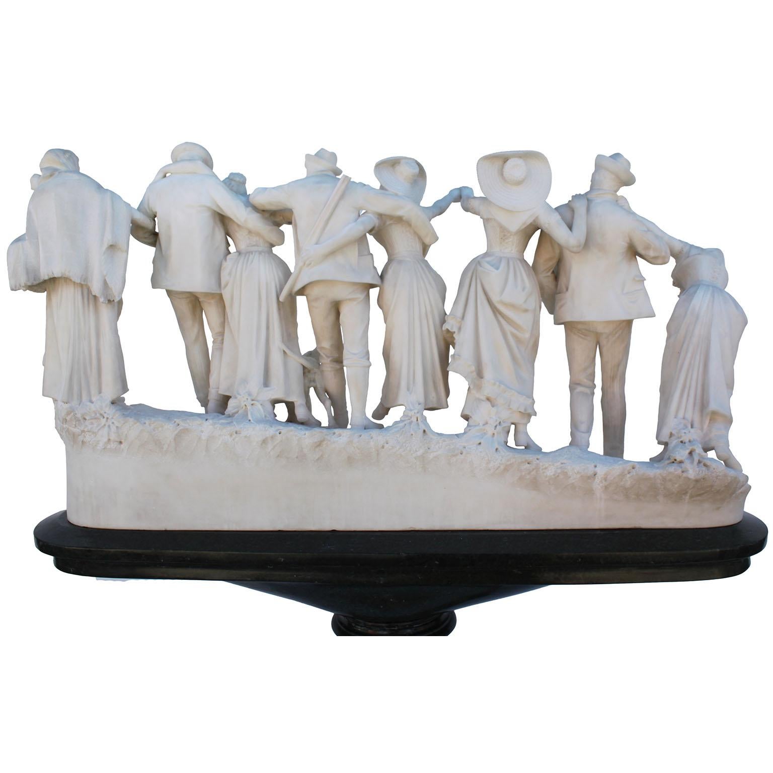 Italiano Antonio Garella (italiano, 1863-1919) Scultura in marmo 