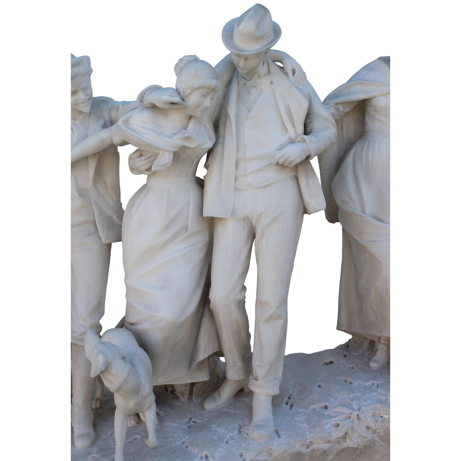 Marmo Antonio Garella (italiano, 1863-1919) Scultura in marmo 
