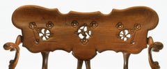 Antoni Gaudí Calvet Bench, Varnished Oak, Jugendstil Design, Spain