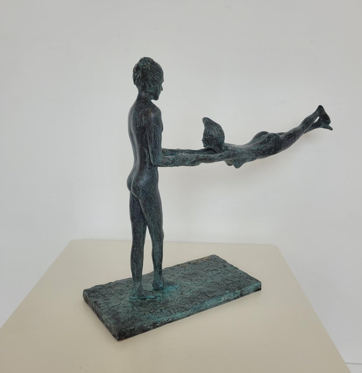 Amanti. Scultura in bronzo contemporanea, Edizione limitata, Artista italiano in vendita 5