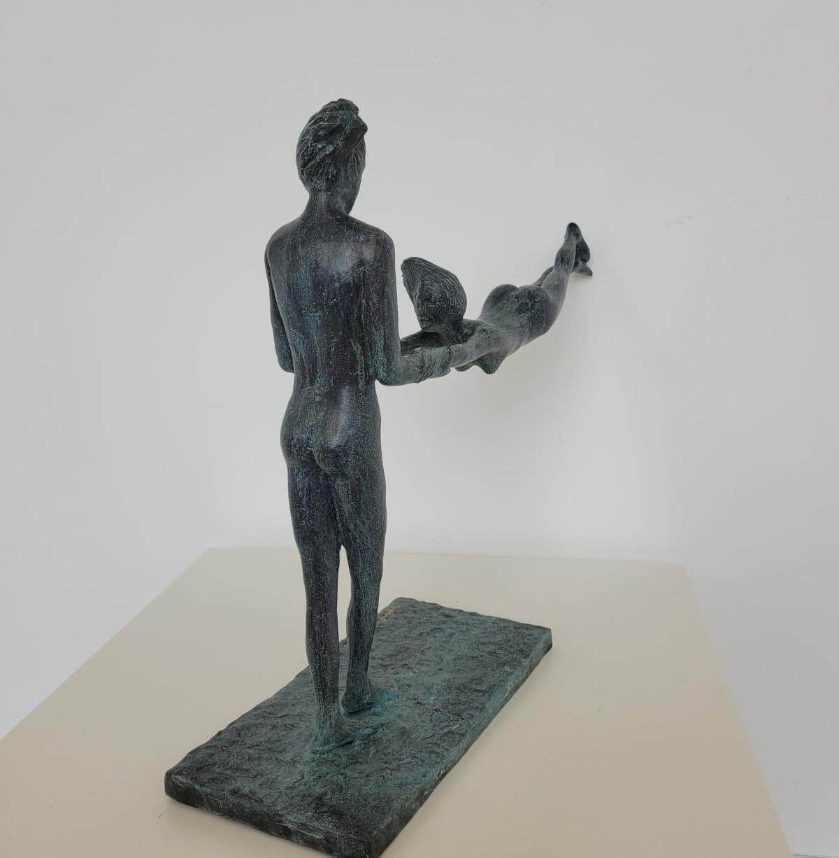 Amanti. Scultura in bronzo contemporanea, Edizione limitata, Artista italiano in vendita 6