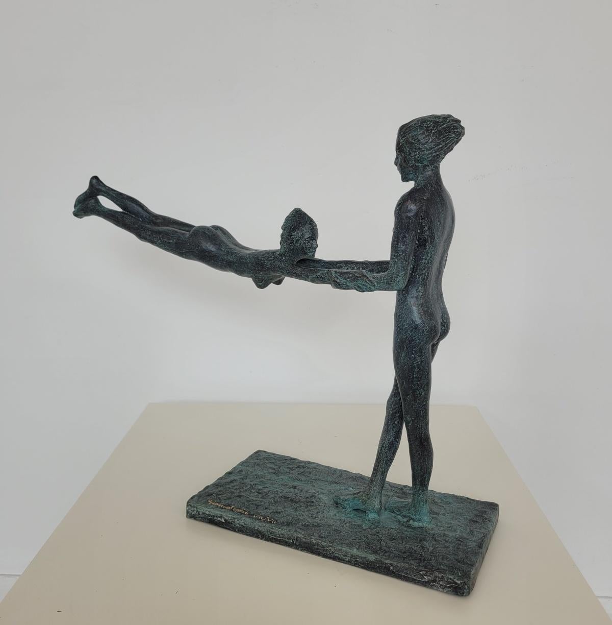 Amanti. Scultura in bronzo contemporanea, Edizione limitata, Artista italiano in vendita 8