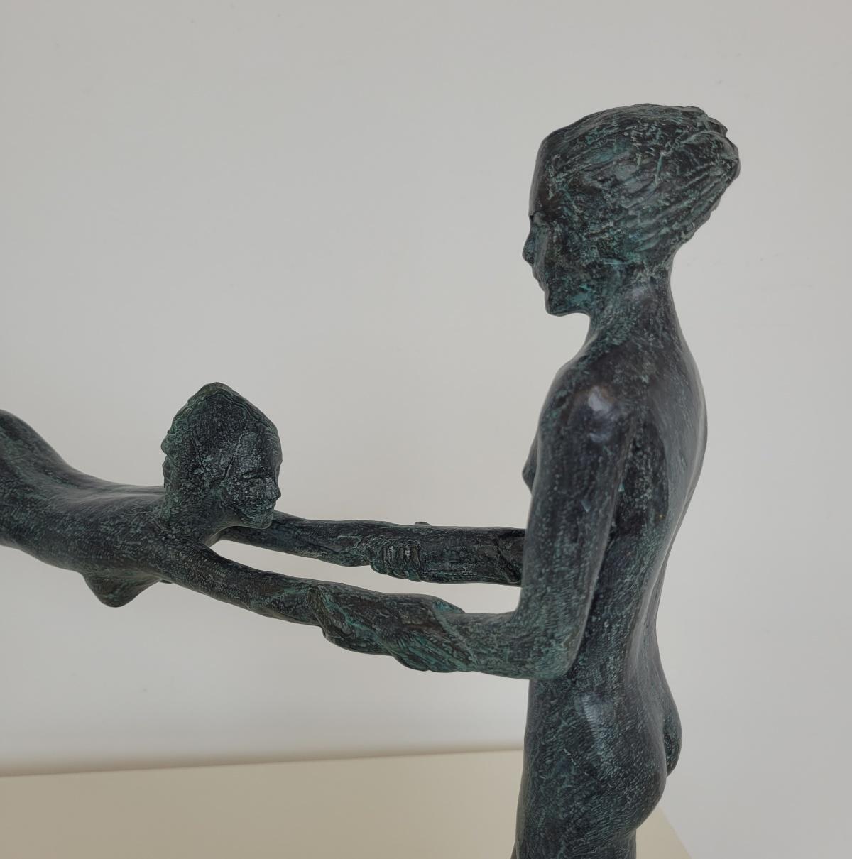 Amanti. Scultura in bronzo contemporanea, Edizione limitata, Artista italiano in vendita 9