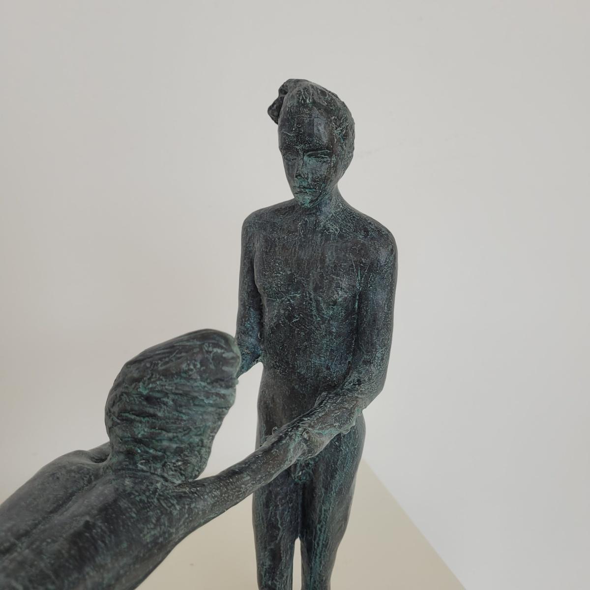 Amanti. Scultura in bronzo contemporanea, Edizione limitata, Artista italiano in vendita 11