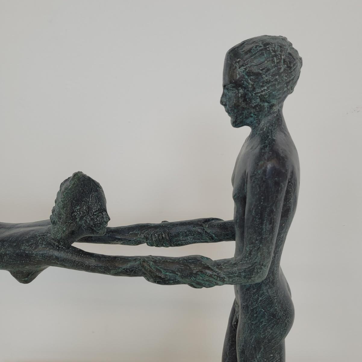 Amanti. Scultura in bronzo contemporanea, Edizione limitata, Artista italiano - Sculpture Altro stile artistico di Antonio Giancaterino