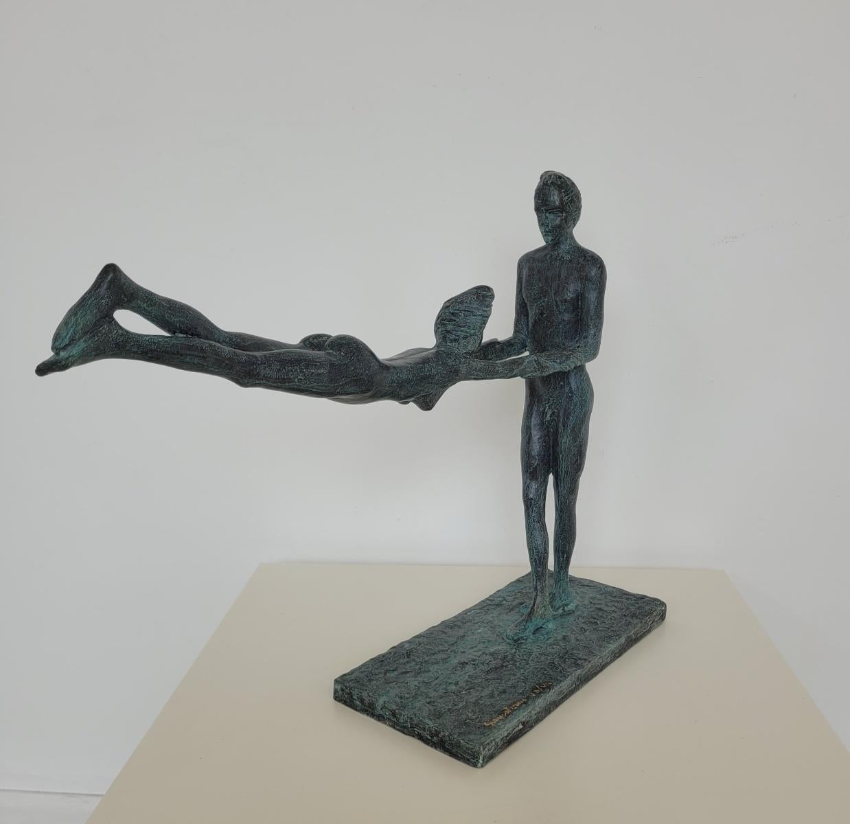 Amanti. Scultura in bronzo contemporanea, Edizione limitata, Artista italiano in vendita 1