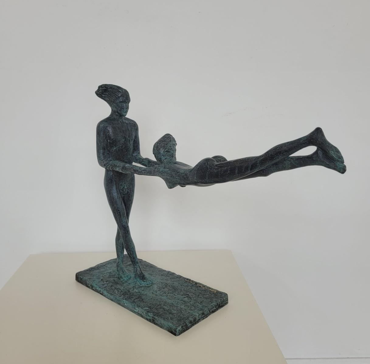 Amanti. Scultura in bronzo contemporanea, Edizione limitata, Artista italiano in vendita 3