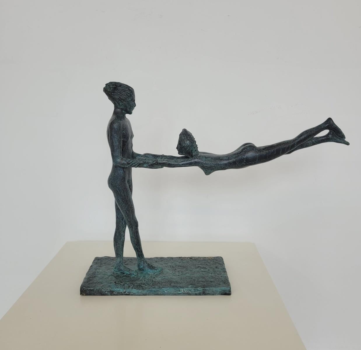 Amanti. Scultura in bronzo contemporanea, Edizione limitata, Artista italiano in vendita 4
