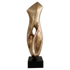 Antonio Grediaga Kieff (né en 1936) Grande sculpture abstraite en bronze poli massif