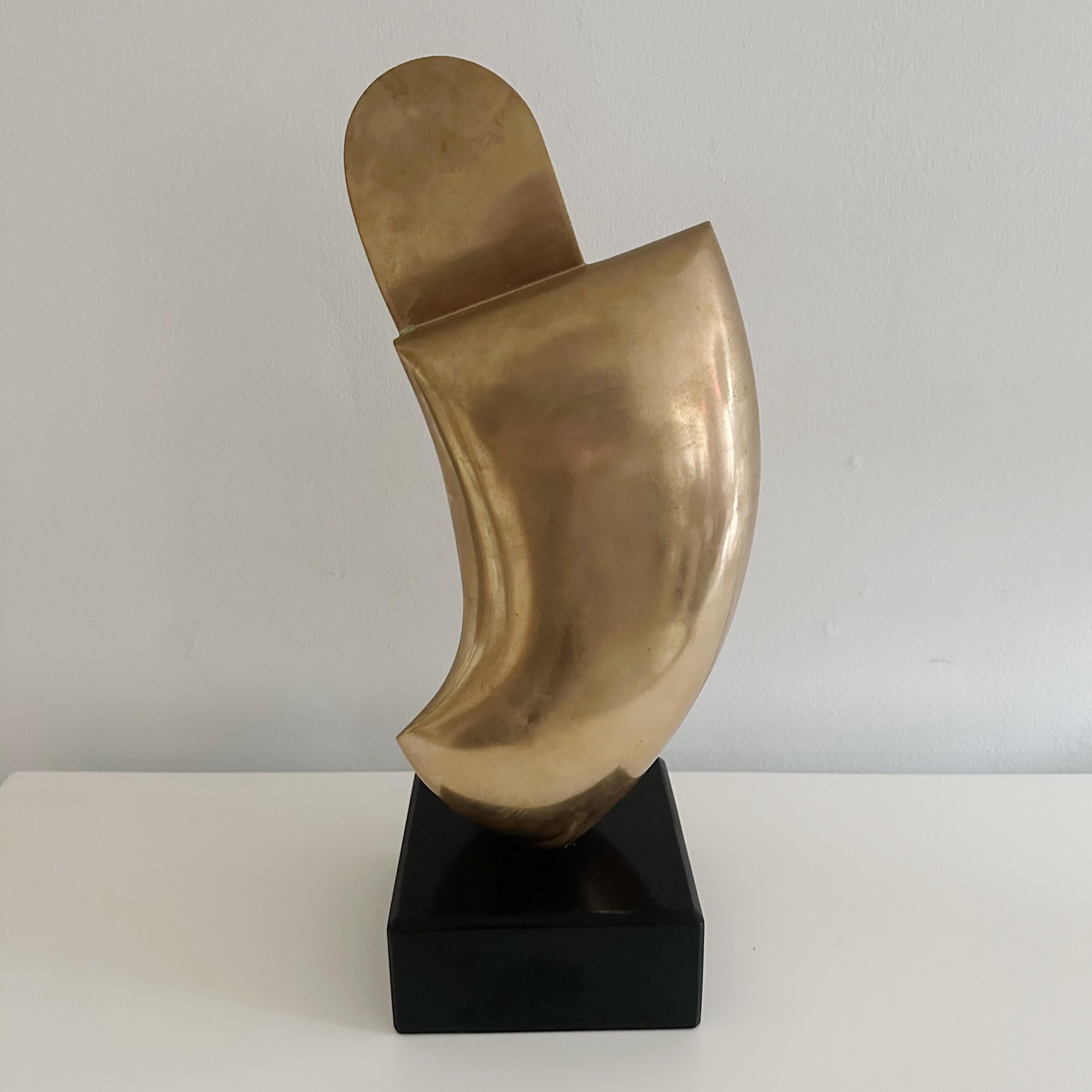 Biomorphic solid bronze sculpture by world renowned artist Antonio Kieff, signed in an edition of 2 of 9 mounted on a black granite base.  Purchased by the original owner in 1974.

Born in Madrid Spain, later moving to Canada, Antonio Kieffs works