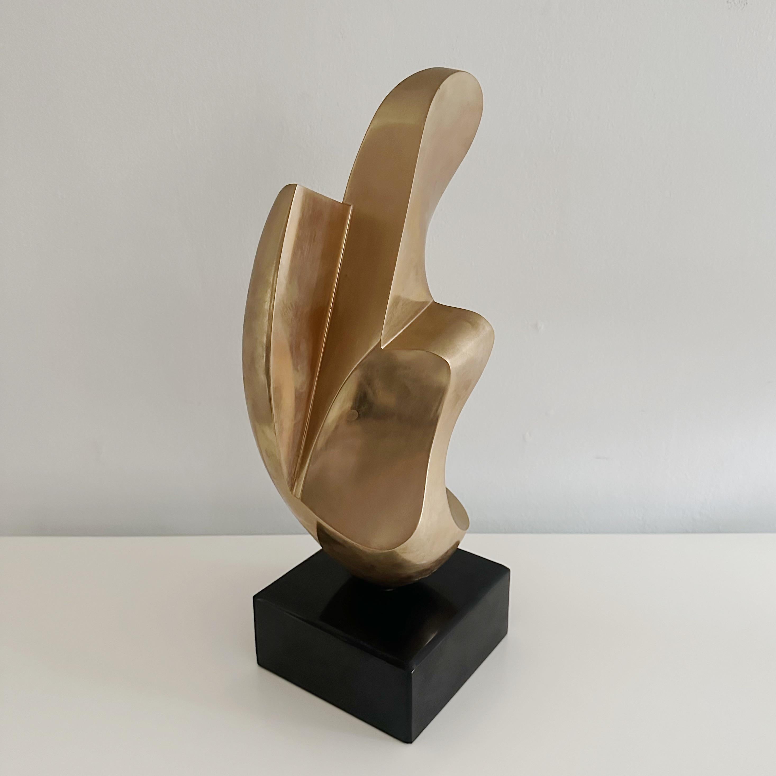 Canadien  Antonio Grediaga Kieff (né en 1936) Sculpture abstraite en bronze massif Circa 1974