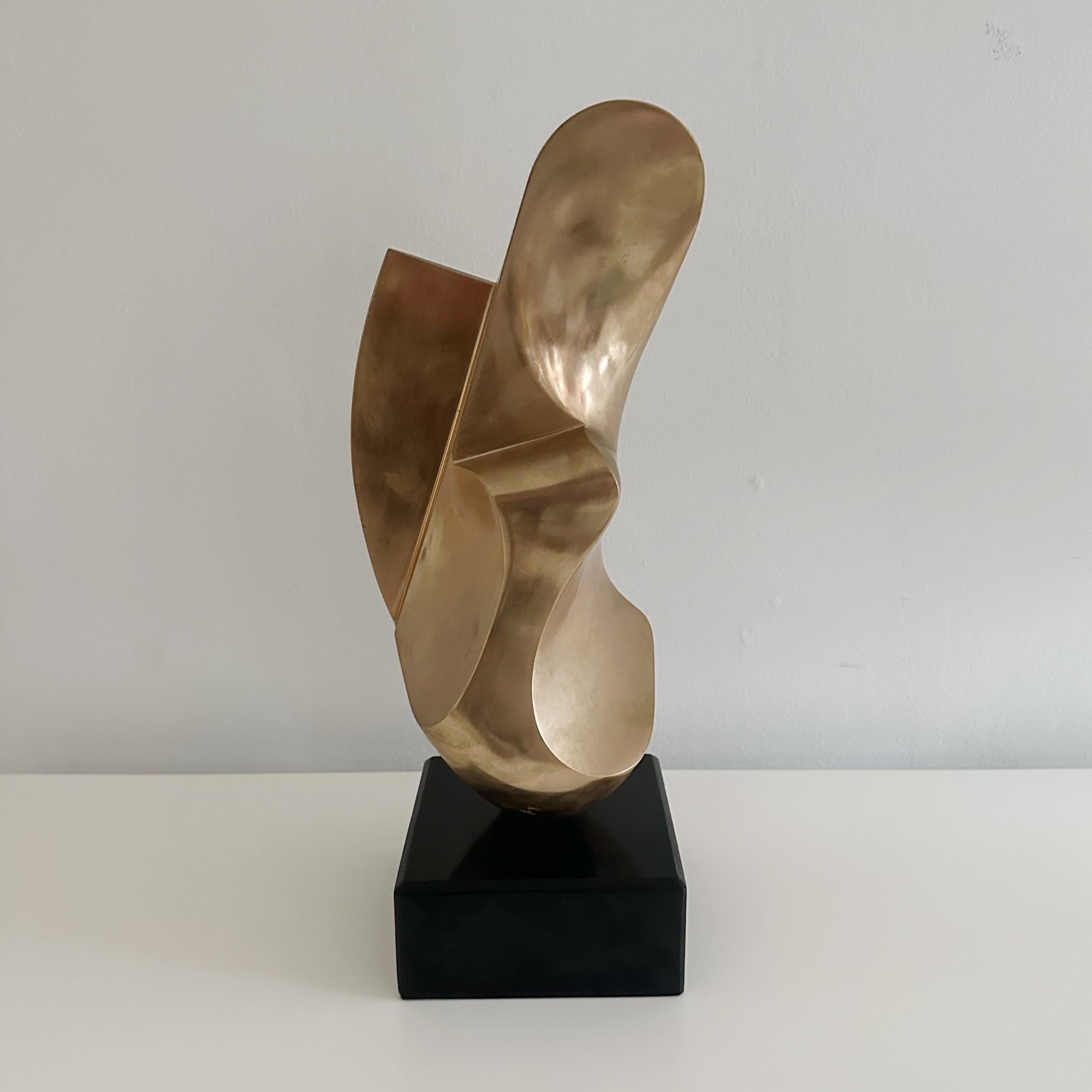  Antonio Grediaga Kieff (Born 1936) Abstract Solid Bronze Sculpture Circa 1974 1