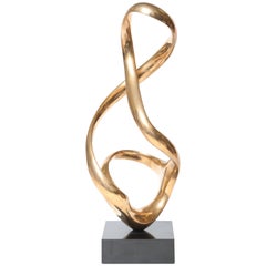 Antonio Grediaga Kieff Polished Bronze Sculpture Cantares #7