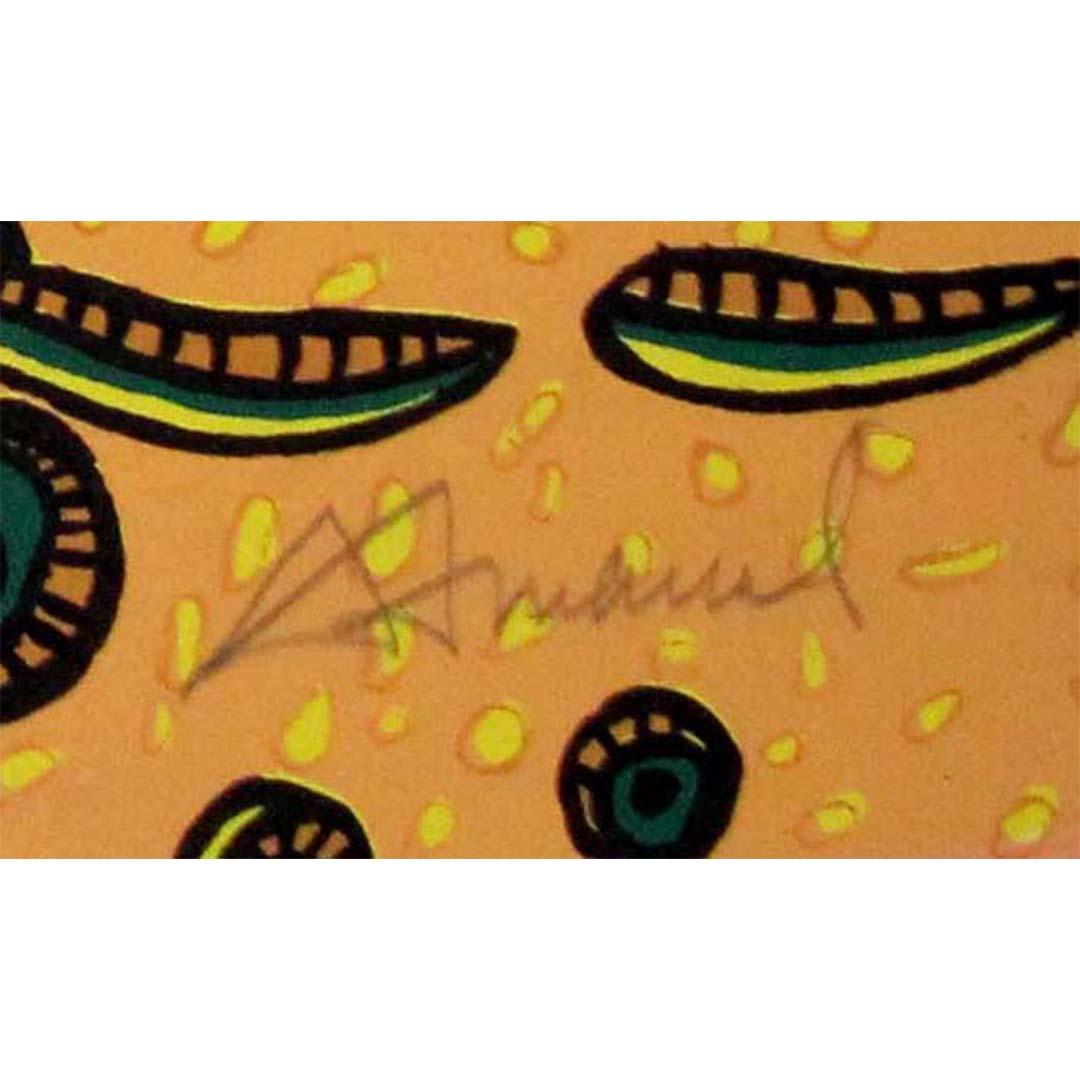 1987 serigraphy by Antonio Henrique Amaral La Fourchette For Sale 2