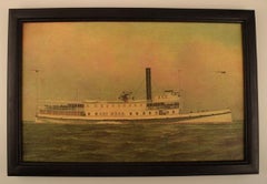 Antonio Jacobsen Facsimile on Canvas, Ship Portrait, Early 20th C