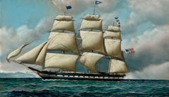 Antique An American Clipper Ship