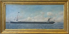 "The Bransford" Antonio Jacobsen, Marine Ship Portrait, Great Lakes Seascape