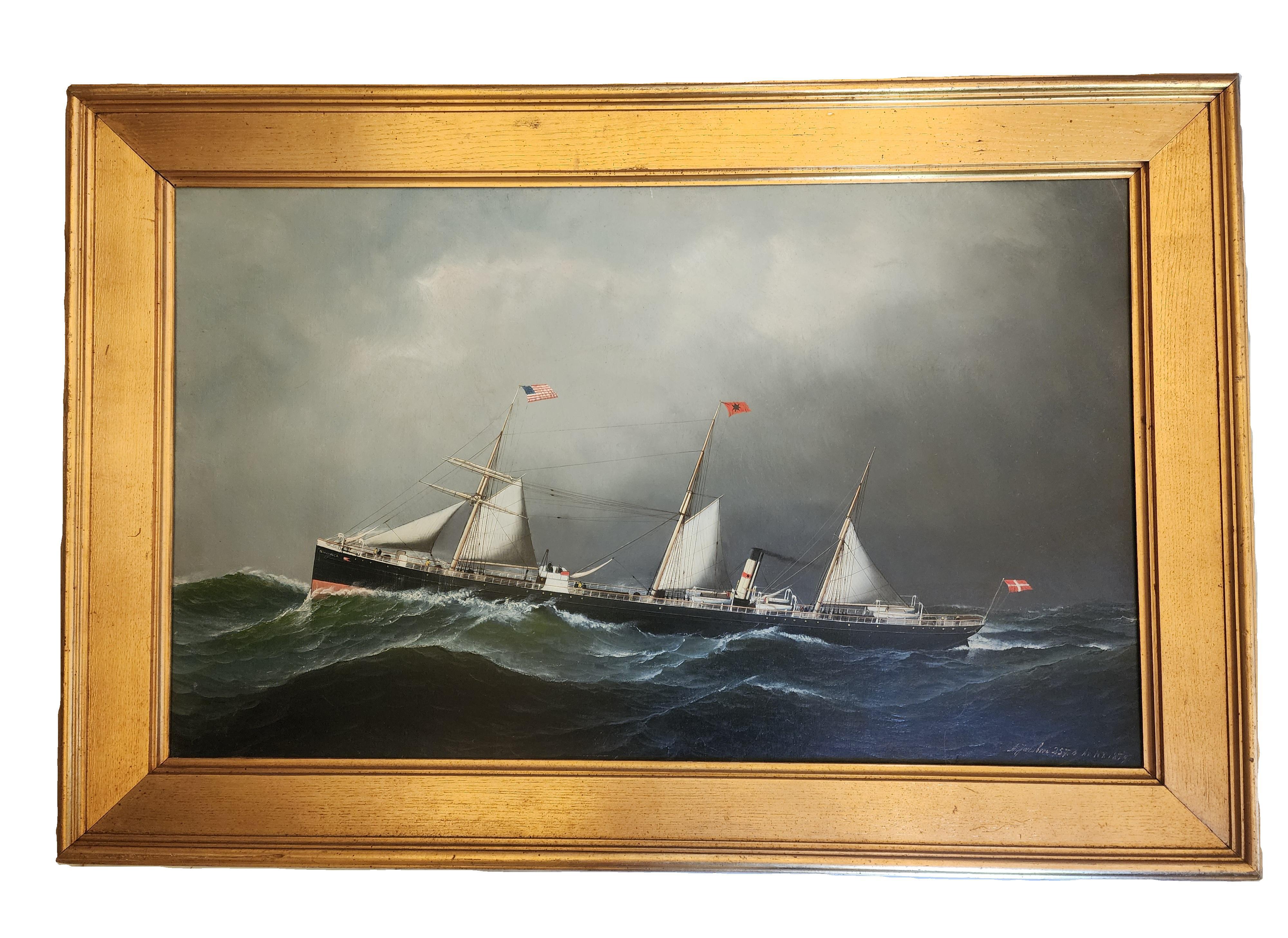 THINGVALLA - Painting by Antonio Jacobsen