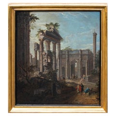 Antonio Joli (Módena, hacia 1700 – Nápoles, 1777), Capriccio arquitectónico