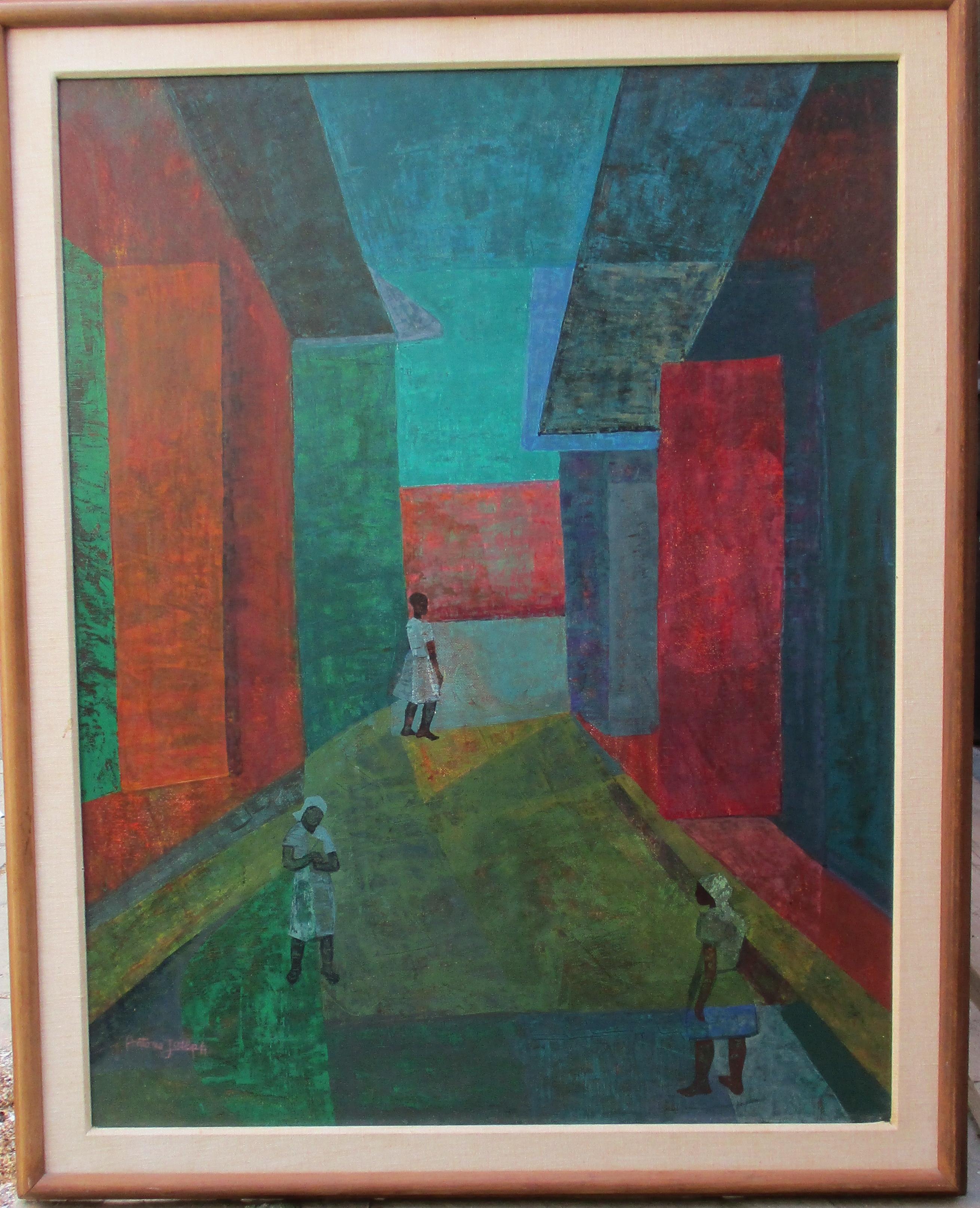 Ville cubiste:: Haïti:: par le moderniste haïtien Antonio Joseph:: boursier du Guggenheim 1