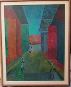 Cubist city, Haiti, by Haitian Modernist Guggenheim scholar Antonio Joseph
