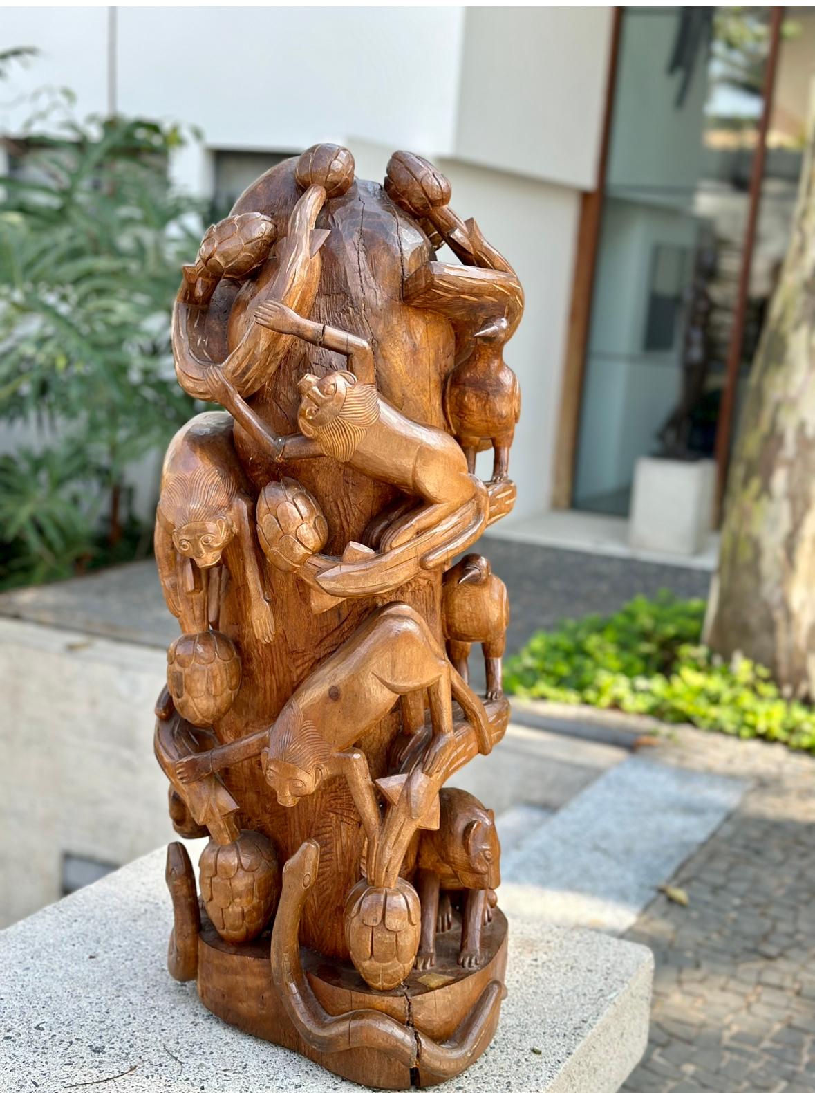 Antônio Julião. Wood Sculpture For Sale 1