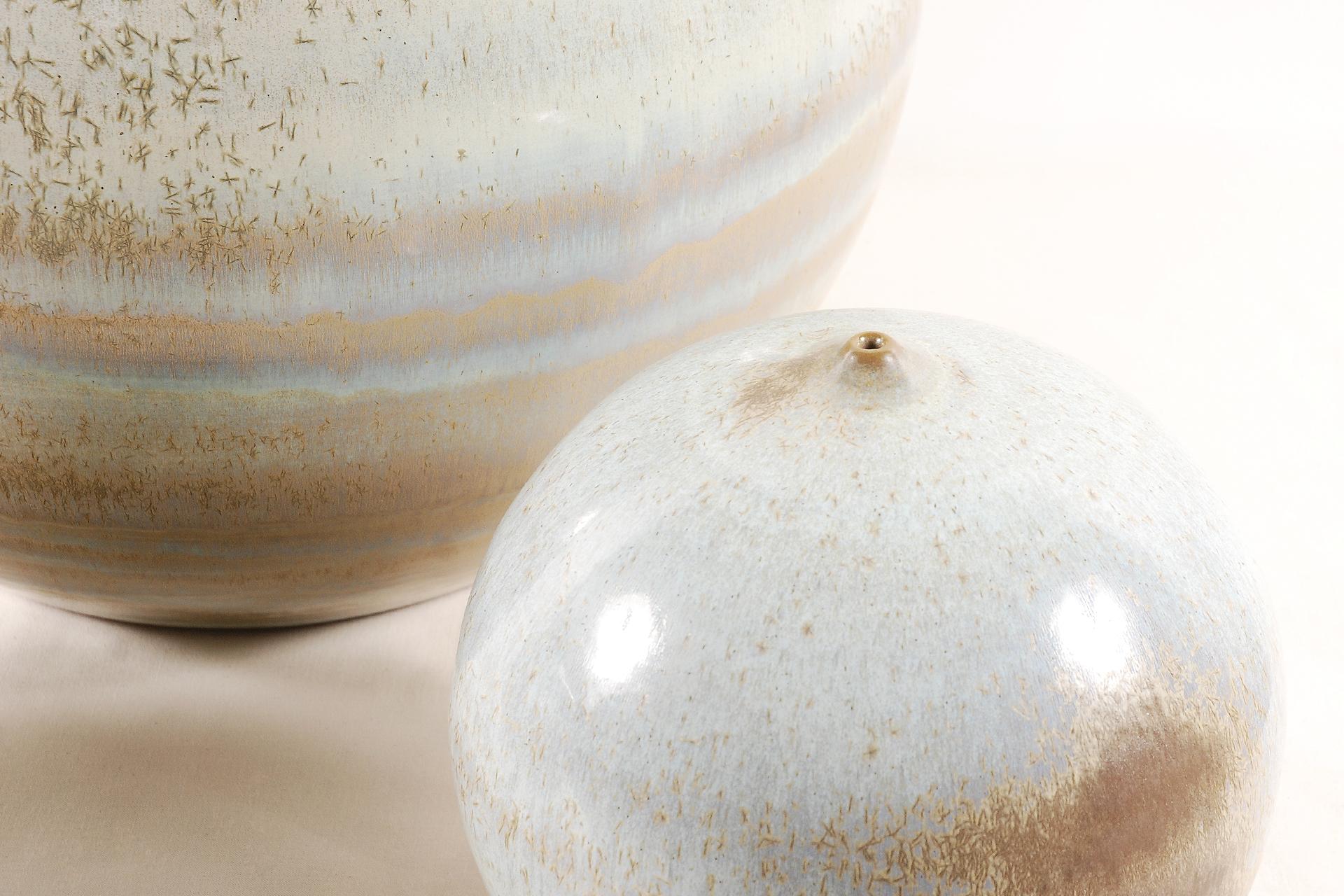 Antonio Lampecco, Set of 3 Spherical Ceramics For Sale 5