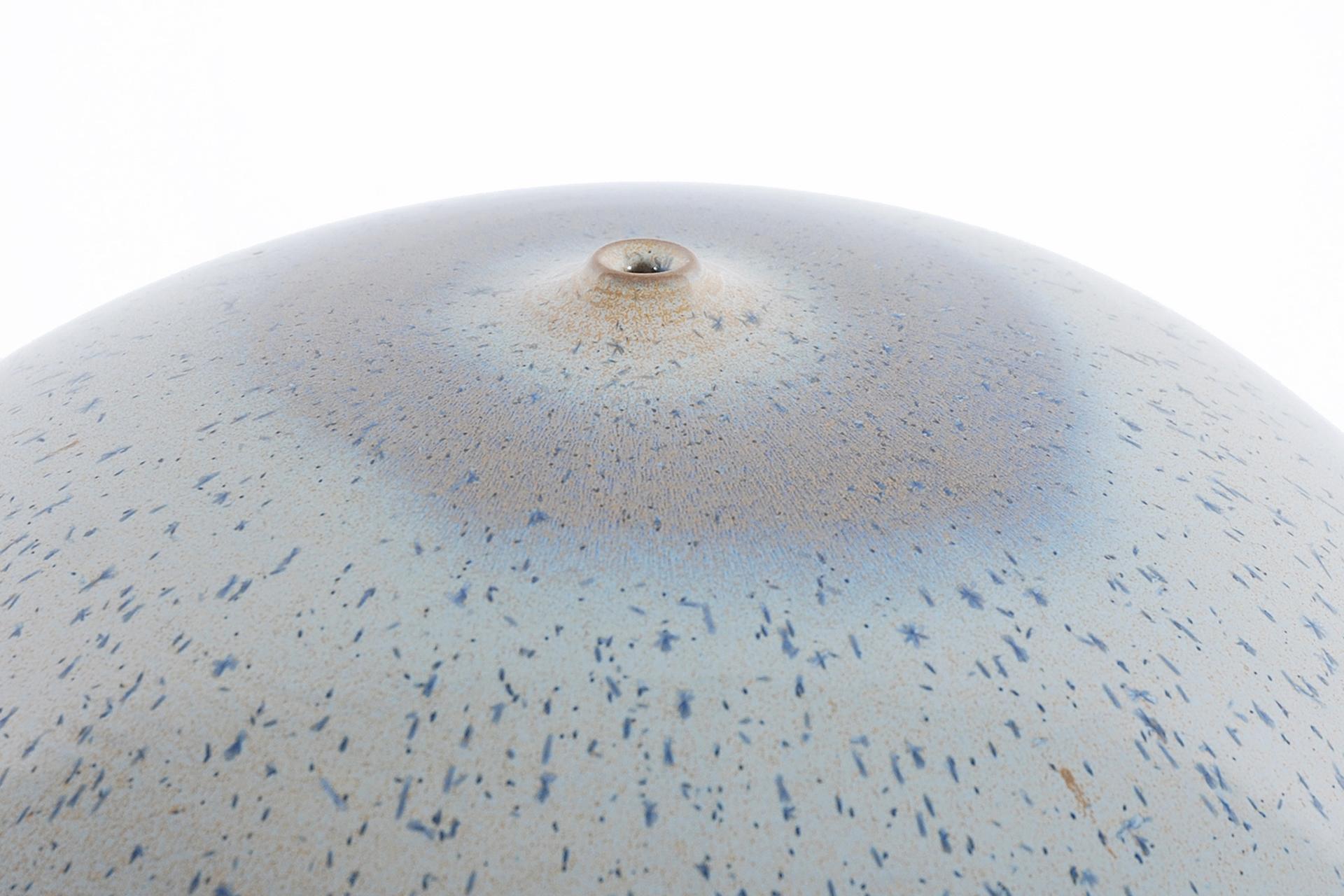 Belgian Antonio Lampecco, Set of 3 Spherical Ceramics For Sale