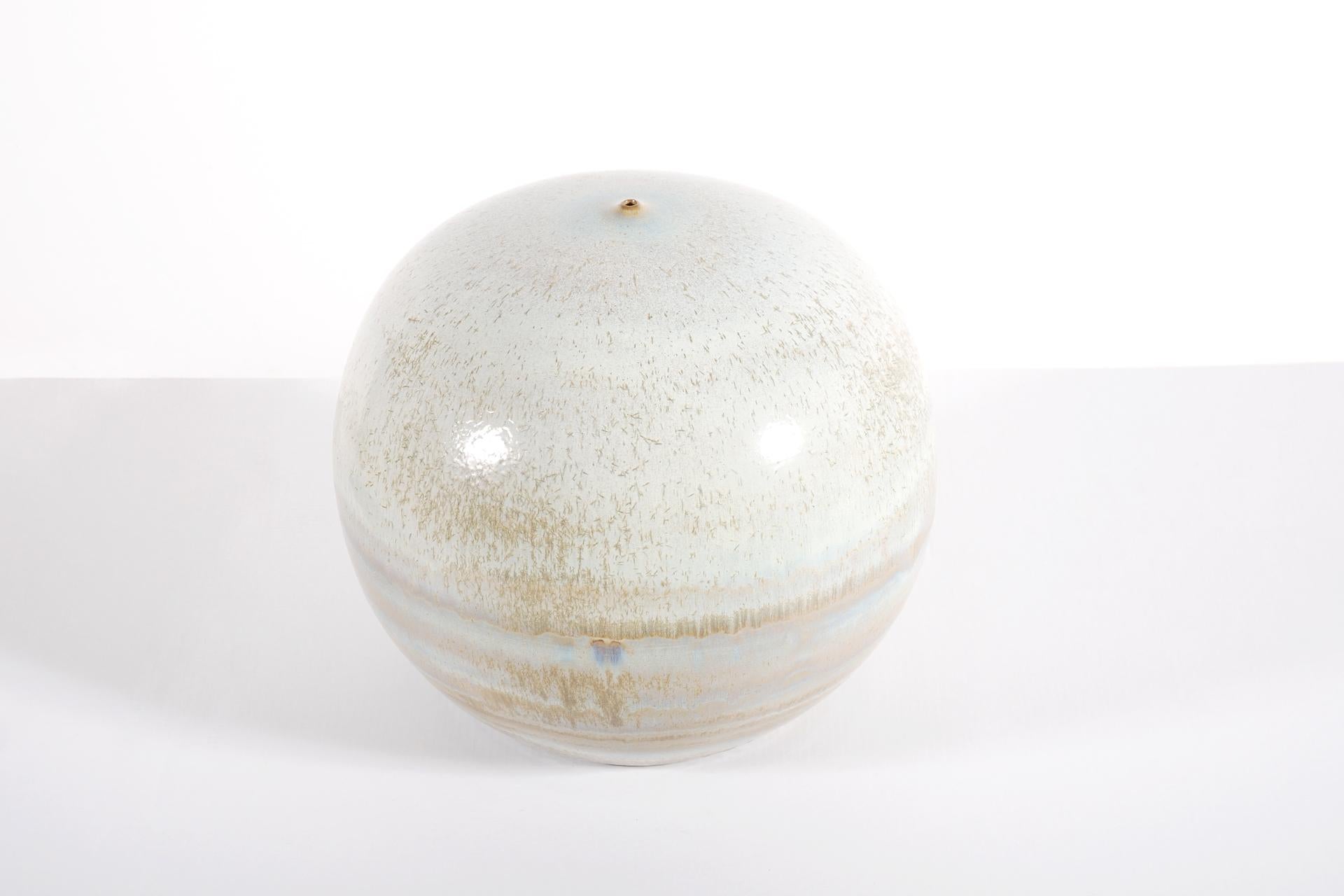 Antonio Lampecco, Set of 3 Spherical Ceramics In Excellent Condition For Sale In Paris, FR
