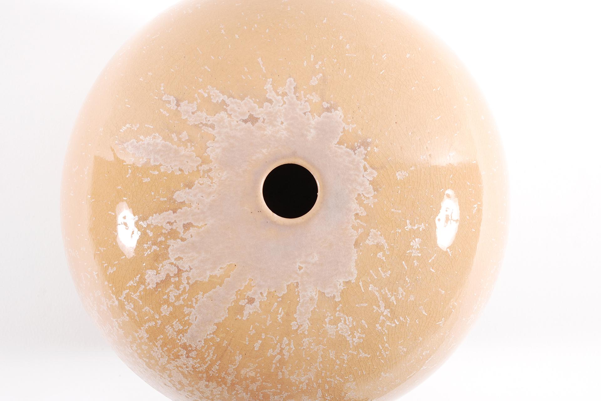 Enameled Antonio Lampecco, Set of 6 Spherical Ceramics For Sale