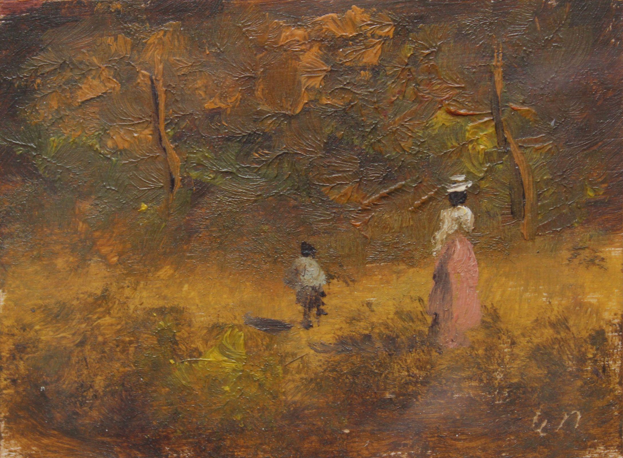Figurative Painting di Antonio Leto - Cartone, olio. 6,2x8 cm