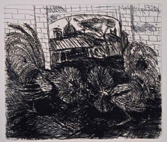 Pavoni - Acquaforte di Antonio Ligabue - Anni '60