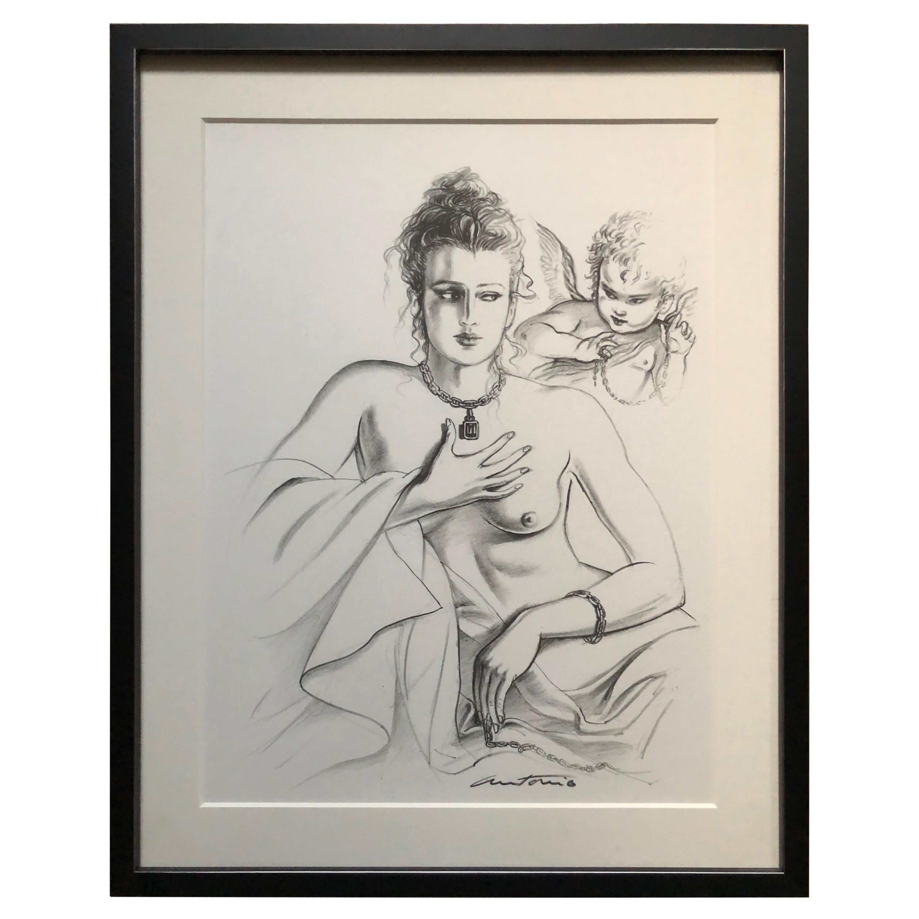 Antonio Lopez 1979 Coty Award Lithograph Barry Kieselstein-Cord For Sale