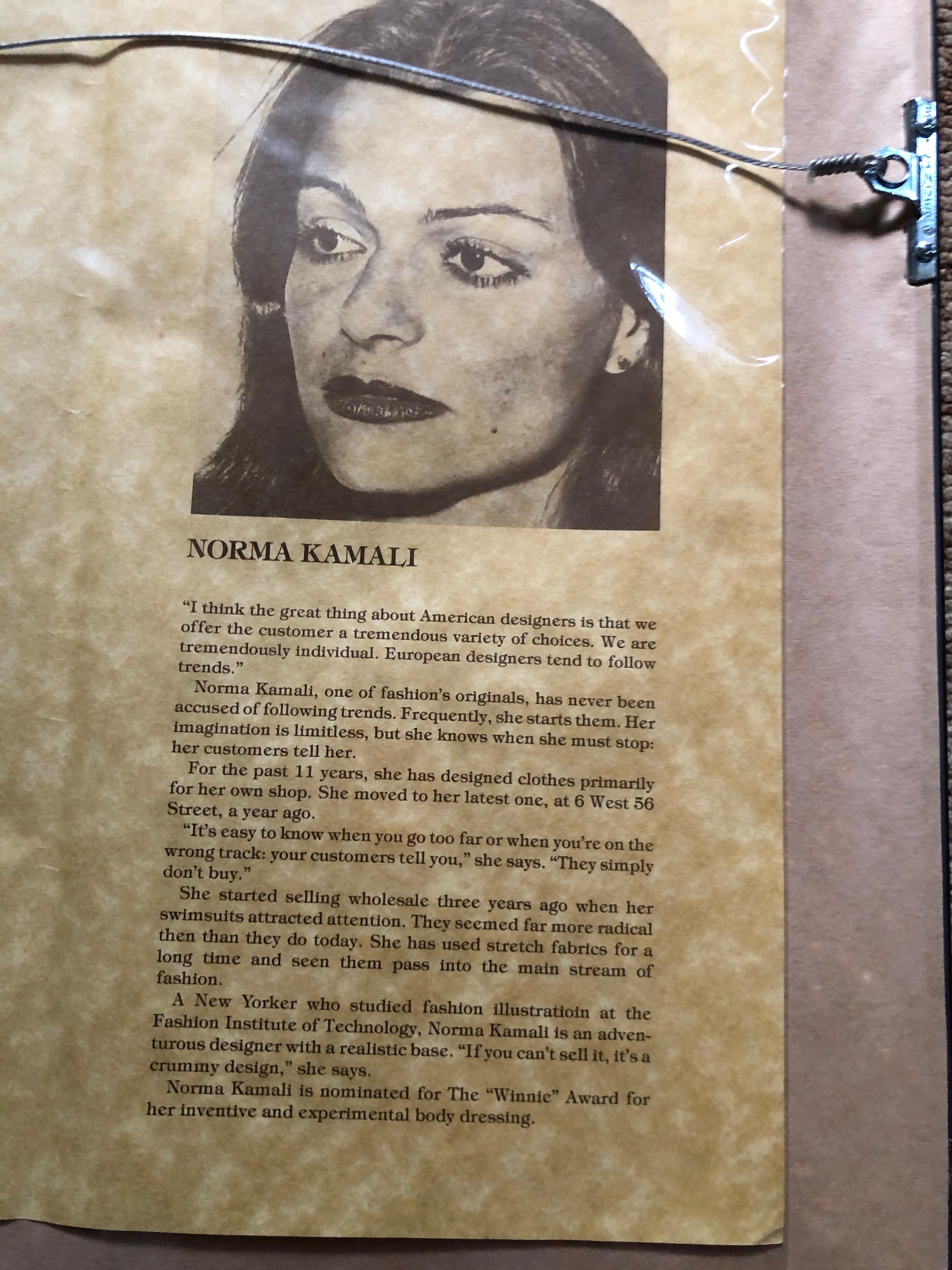 Women's Antonio Lopez 1979 Coty Award Lithograph Norma Kamali For Sale