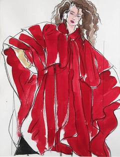 Woman in Red, Vogue Magazine, S. Burroughs, 