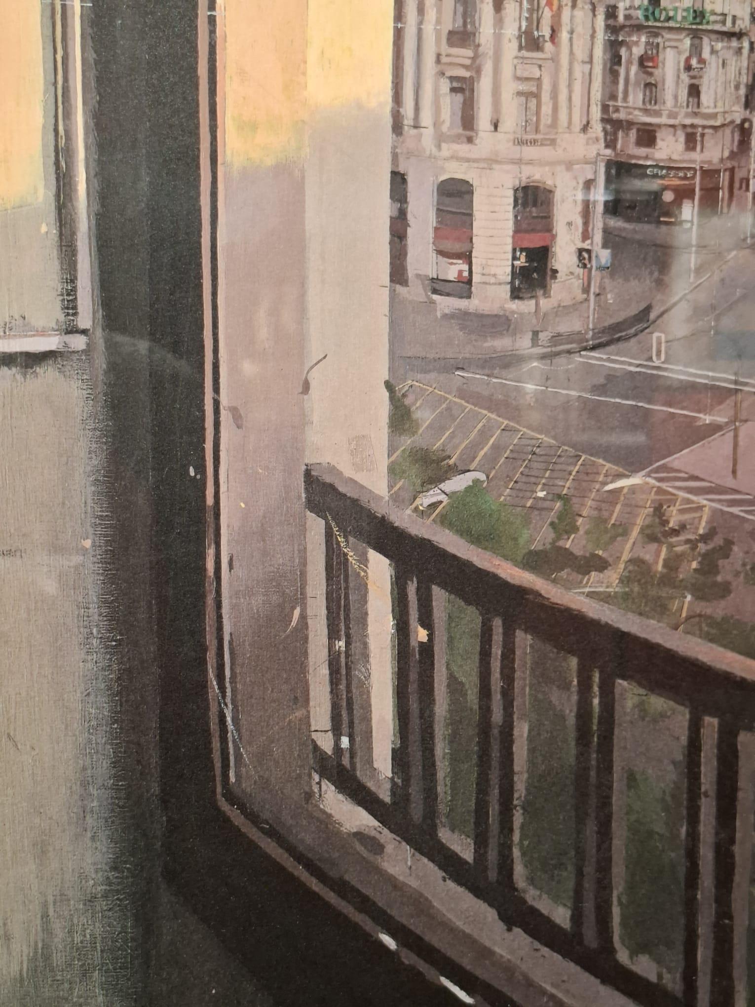 Gran vía - Figurative Print Negro de Antonio Lopez