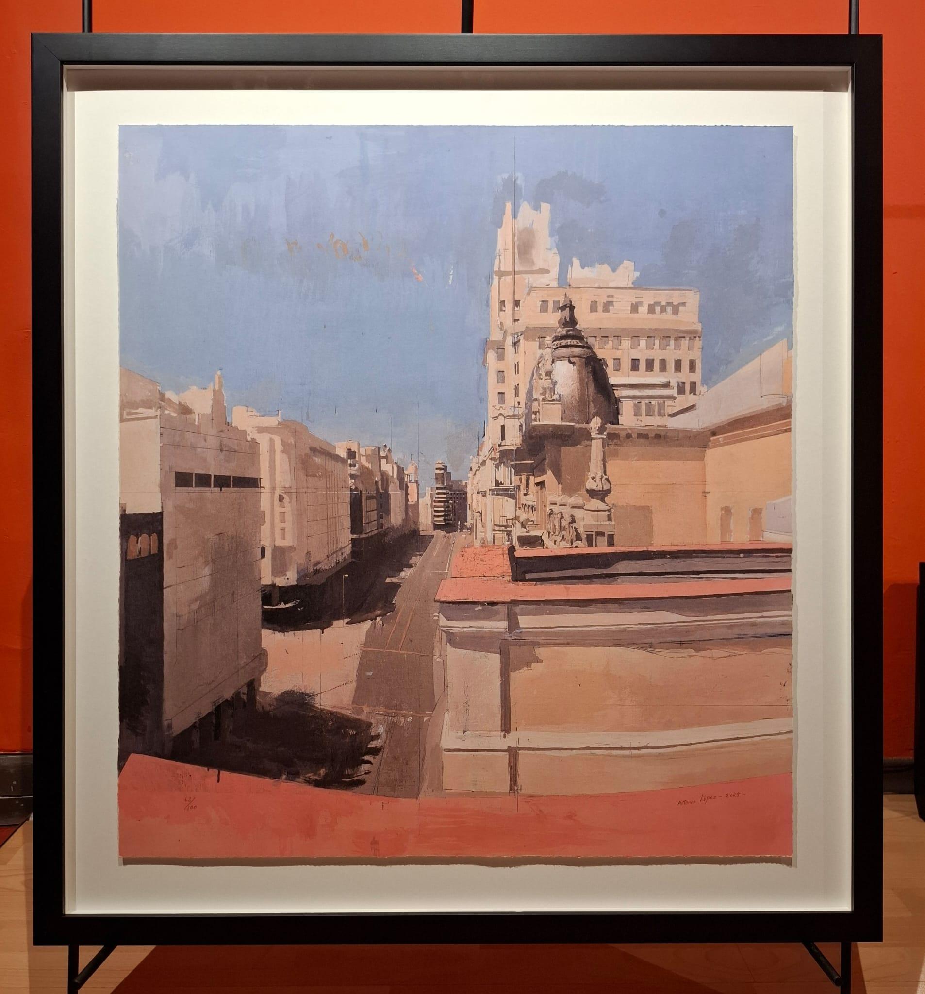 Figurative Print de Antonio Lopez - Gran vía