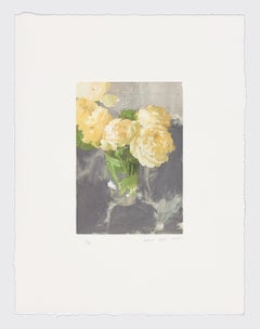 Lithographie florale d'un artiste espagnol signée, édition limitée