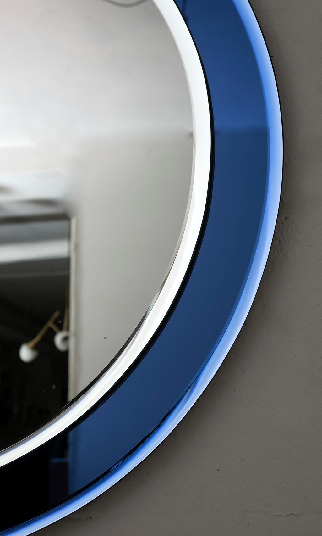 Antonio Lupi Mid-Century Modern Italian Mirror by Cristal Luxor, 1960s 3